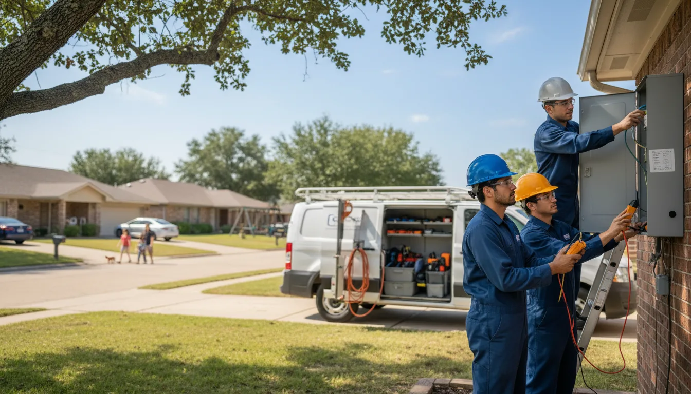 Certified electrician providing emergency electrical services in Enon, OH